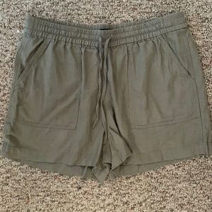 J Crew Factory Linen Blend drawstring shorts